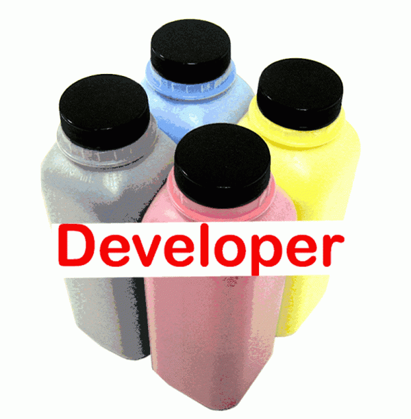 " Developer " Refill for Konica Minolta Bizhub Press C1060, C1070, C71hc, C2060, C2070, C3070, C3080, C4070, C4080 (DV-614)