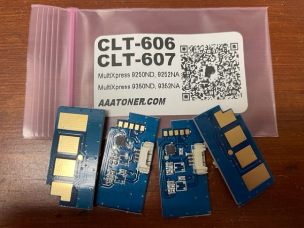 Toner Chip for Samsung MultiXpress 9250ND, 9252NA, 9350ND, 9352NA (CLT-606, CLT-607)
