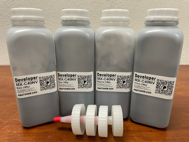 MX-C40NV Developer Refill for Sharp MX-C310, MX-C311, MX-C312, MX-C380, MX-C381, MX-C401, MX-C402, MX-C400P, MX-C402SC