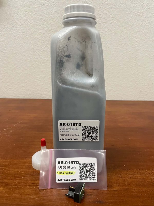 (320g) AR-016 Toner Refill for Sharp AR-5316, AR-5320D, AR-5316E , AR-5320E , AR-5320D + Chip