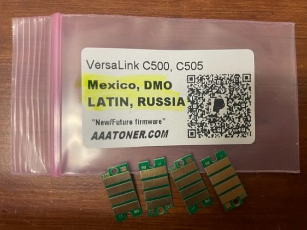 Toner Chips for Xerox VersaLink C500, C505 (DMO/ MEXICO, LATIN, RUSSIA)
