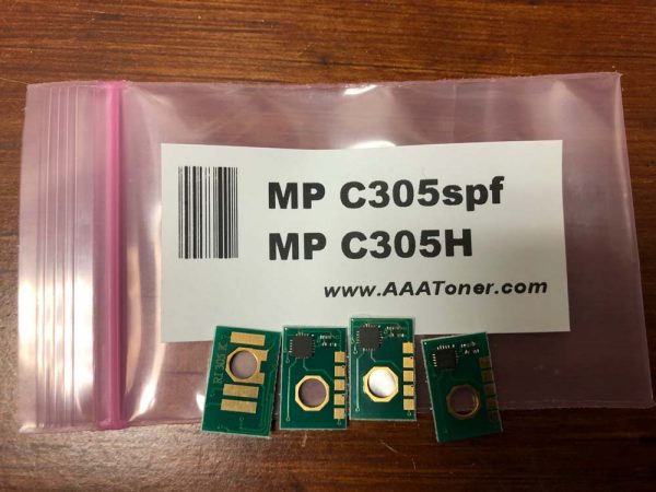 Toner Chips for use in Ricoh Aficio MP C305SPF, MP C305H