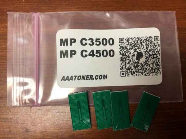 4 x Toner Chips for use in Ricoh MP C3500, MP C4500 (MP)