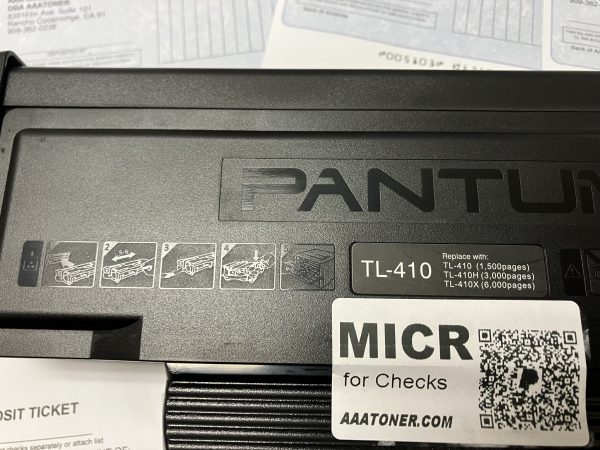 MICR Check Pantum P3300DW Printer TL-410, TL-410X,  TL-410H Toner Cartridge included. READY TO USE !! - Image 4