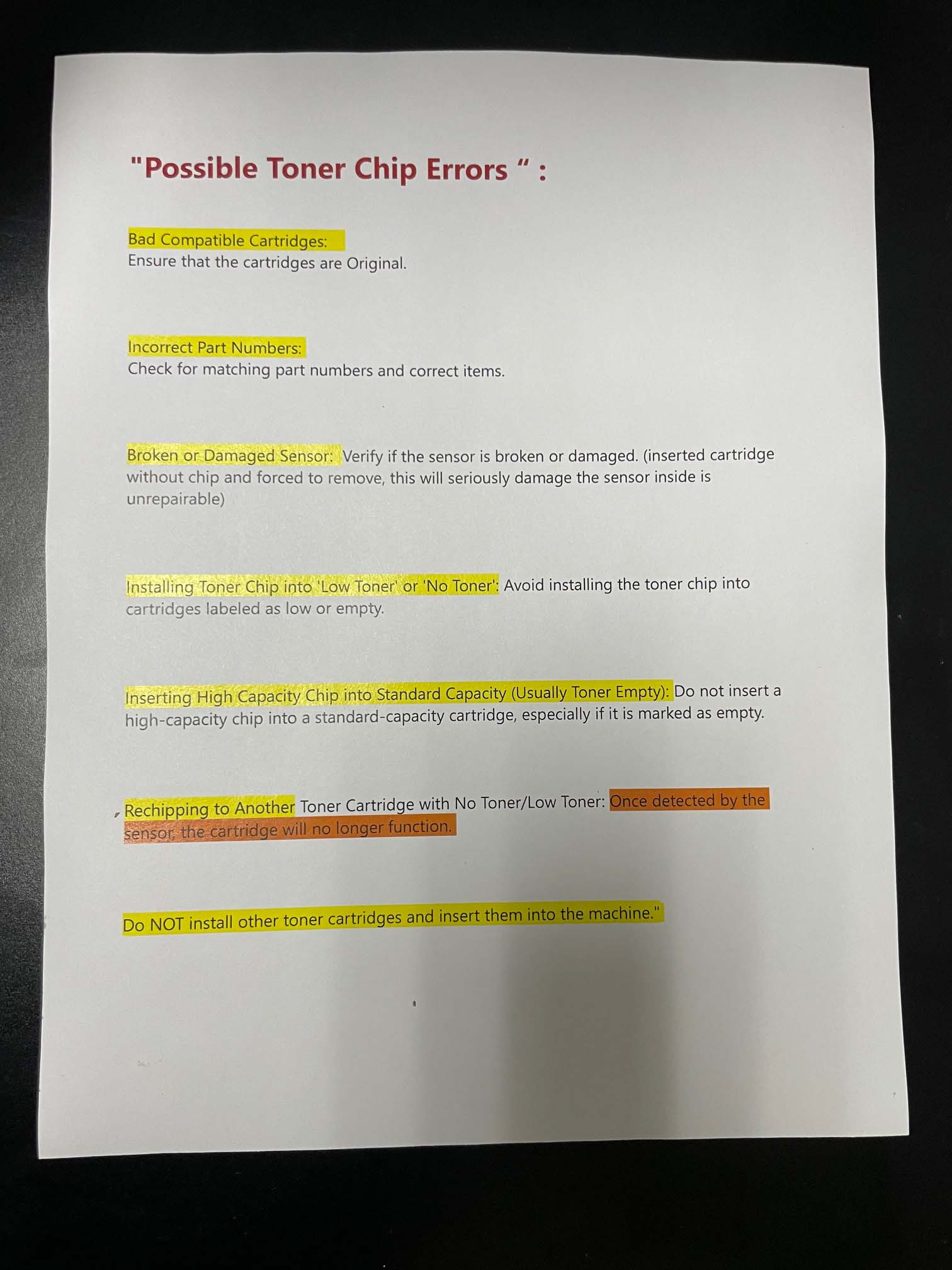 Toner Chips (1742 - 1745) for Xerox AltaLink C8130, C8135, C8145, C8155, C8170 (METERED) !!! - Image 3