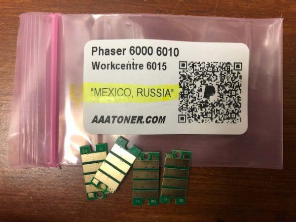 Toner Chip for Xerox Phaser 6000, 6010 Workcentre 6015 (DMO, MEXICO. LATIN)