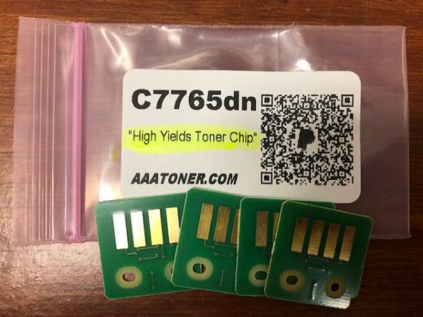 Toner Chip for Dell C7765dn, C7765dn MFP Multifunction Color Laser Printer