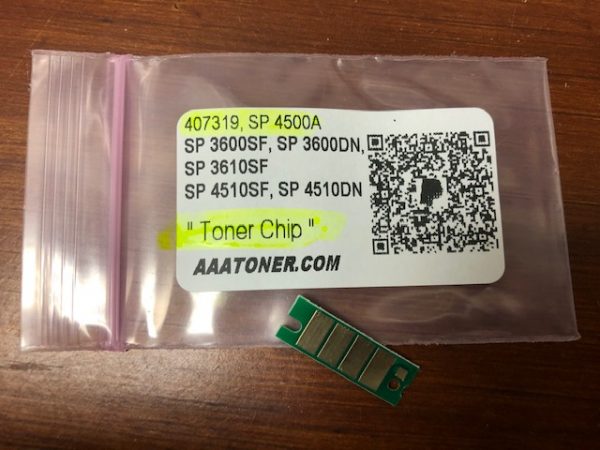 Toner Chip for Ricoh SP 3600SF/DN, SP 3610SF, SP 4510SF/DN (407319, SP 4500A)
