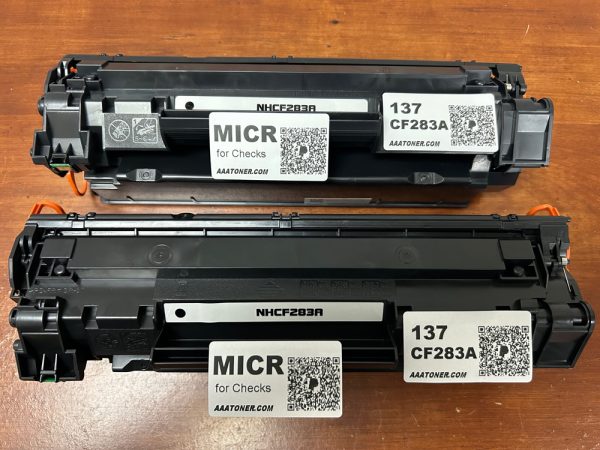 2 x (MICR Check Print) Remanufactured Toner Cartridge for HP CF283A (83A), Canon 137 Toner Cartridge