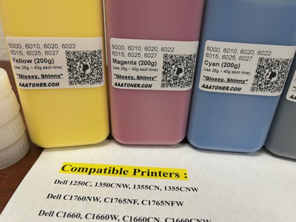 " SUPER GLOSSY " Toner Refill for Dell 1250C, 1350CNW, 1355CN, 1355CNW, C1760NW, C1765NF, C1765NFW, C1660, C1660W, C1660CN, C1660CNW, E525W, Xerox Phaser 6000, 6010, Xerox WorkCentre 6015,, Xerox Phaser 6020, 6022, Xerox WorkCentre 6025, 6027 - Image 2