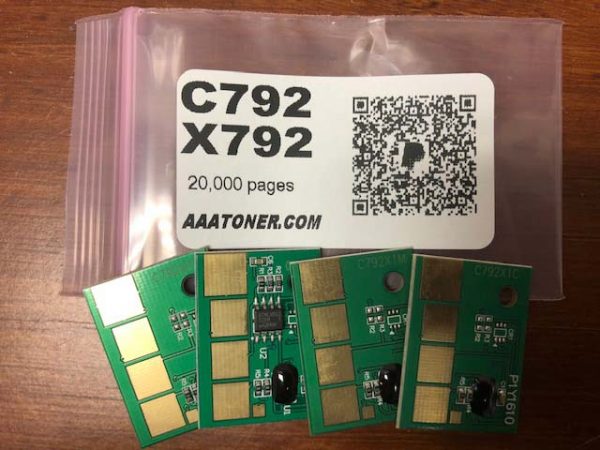Toner Chip for Lexmark C792e, C792de, C792dhe, C792dte, X792de, X792dte, X792dtpe, X792dtfe (20k)