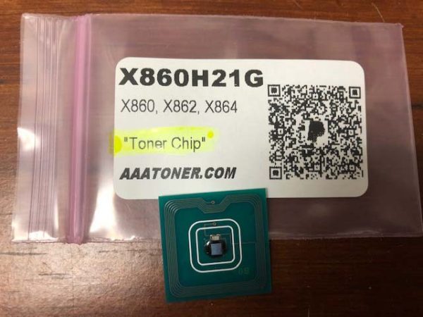 X860H21G Toner Chip for Lexmark X860, X862, X864