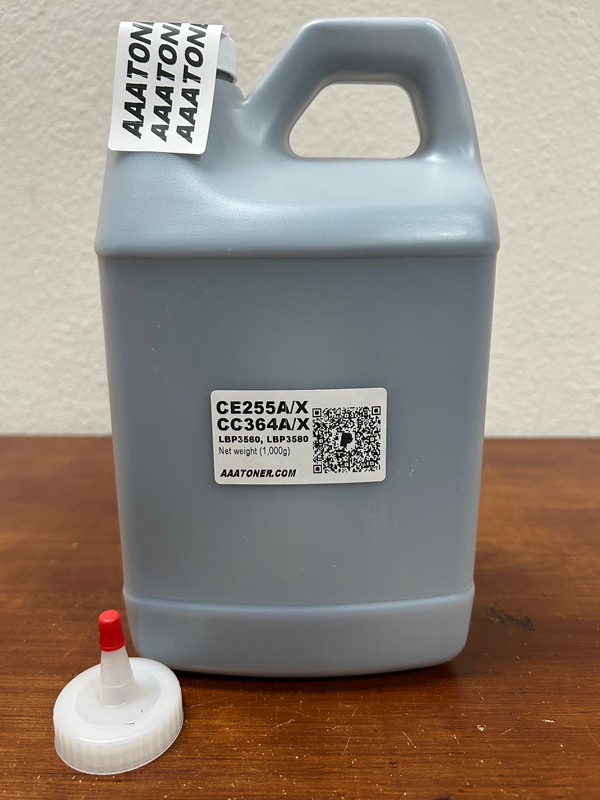 (1,000g) Bulk Refill Toner for HP CE255A, CE255X (55A, 55X), CC364A, CC364X (64A, 64X)