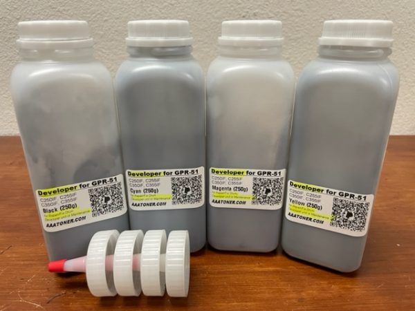 Developer Refill for Canon imageRUNNER ADVANCE C250if, C255if, C350if, C350P, C355if Printer (Repair Printer, Drum Repair, Fix)