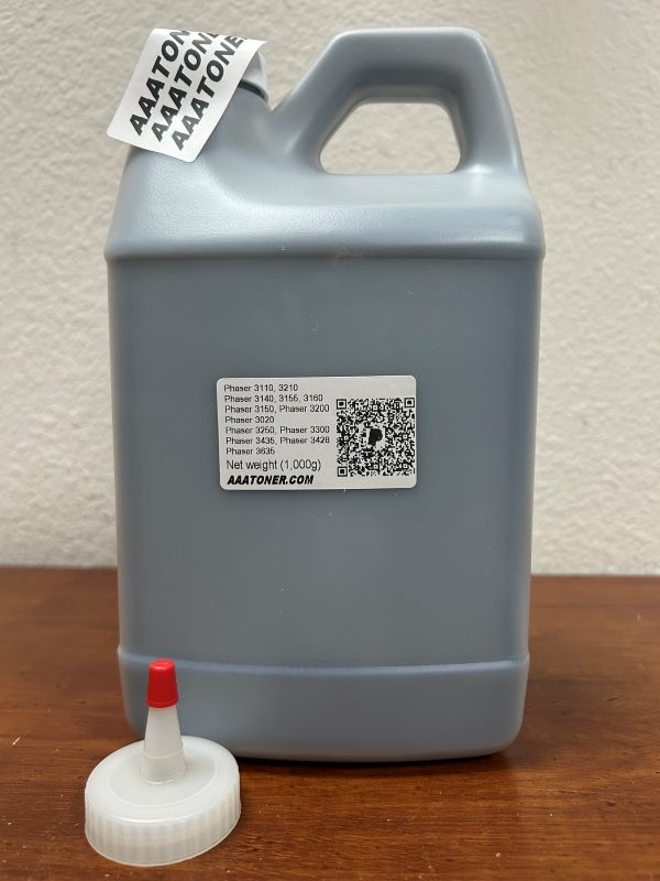 (1,000g/1kg) Bulk Toner Refill for Xerox Phaser 3635, Phaser 3435, Phaser 3428, Phaser 3250, Phaser 3300, Phaser 3020, WorkCentre 3025, Phaser 3150, Phaser 3200, Phaser 3110, 3210