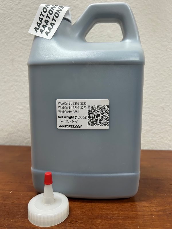 (1,000g/1kg) Bulk Toner Refill for Xerox WorkCentre 3315, 3325, WorkCentre 3210, 3220, WorkCentre 3550