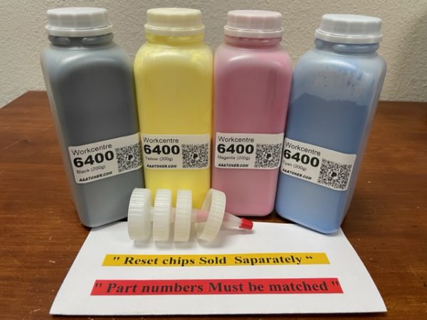 (200g x 4) Toner Refill for Xerox WorkCentre 6400 (REFILL ONLY) !!