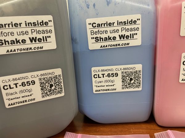 (600g x 4) Toner Refill for Samsung CLX-8640ND, CLX-8650ND MFP (CLT-659) + 4 Chips - Image 3