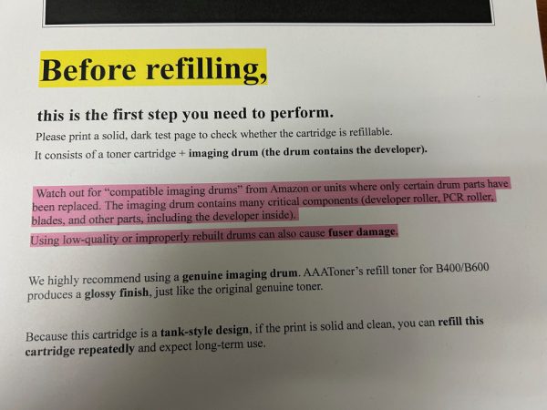 FOREVER refillable Toner Refill for Xerox VersaLink B600, B605, B610, B615 - Image 6