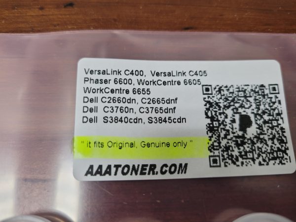 4 x Refill plugs for Xerox VersaLink C400,  Xerox VersaLink C405 Xerox Phaser 6600, WorkCentre 6605, Xerox WorkCentre 6655, Dell C2660dn, C2665dnf, Dell C3760n, C3765dnf, Dell S3840cdn, S3845cdn - Image 2