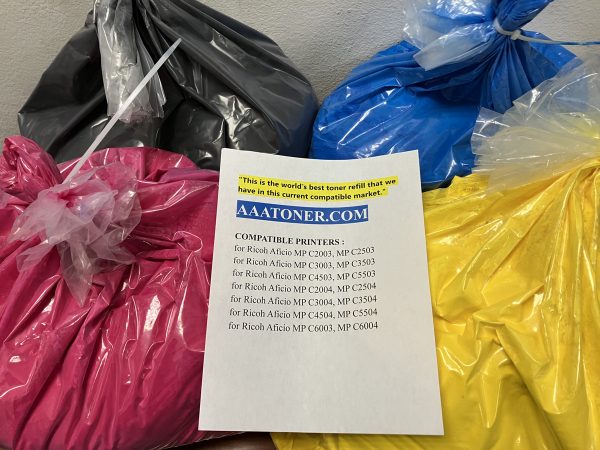 BULK Toner Refill for Ricoh MP C2003, MP C2503, MP C3003, MP C3503, MP C4503, MP C5503, MP C2004, MP C2504, MP C3004, MP C3504, MP C4504, MP C5504, MP C6003, MP C6004