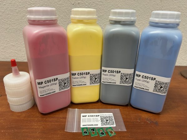 Toner Refill for Ricoh MP C501SP, MP C501 Color Laser Multifunction Printer