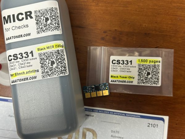 MICR (Check Print) (120g) Toner Refill for Lexmark CS331, CS331dw, CX331adwe, CS431, CS431dw, CX431, CX431adw Color printer - Image 4