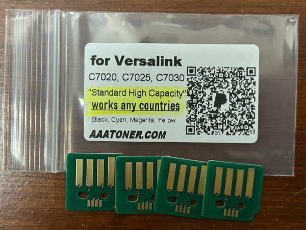 Toner Chip for Xerox VersaLink C7020, C7025, C7030 (works any countries)