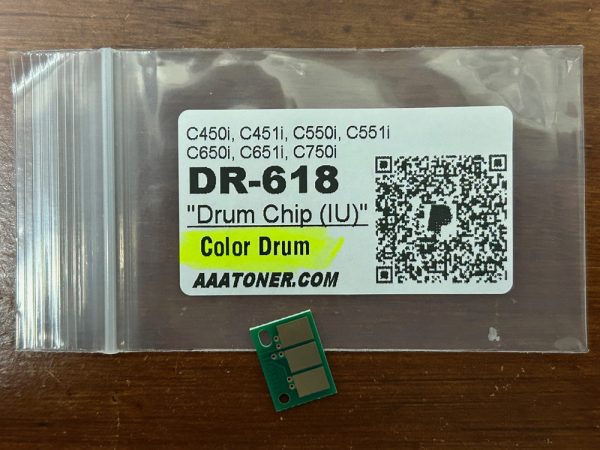 Toner Chip, Drum Chip (Imaging unit), Developer Chip for Bizhub C450i, C550i, C650i, C750i (DR-618K, DR-618, TN-626, TN-628, TN-330, TN-715, DV-621) - Image 2