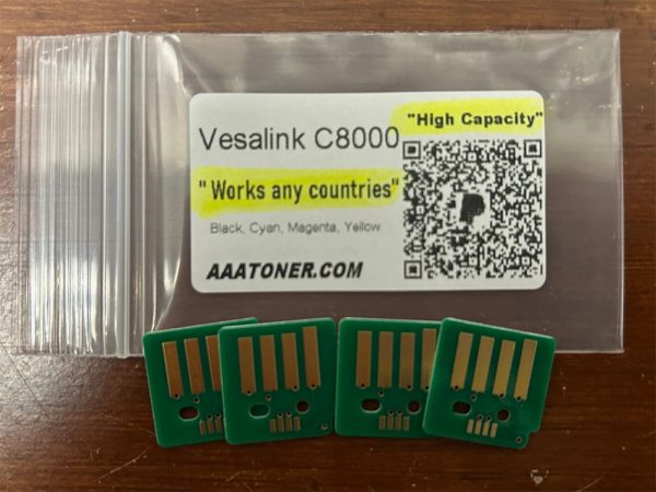 High Capacity Toner Chip for Xerox VersaLink C8000 Color Printer (works any countries)