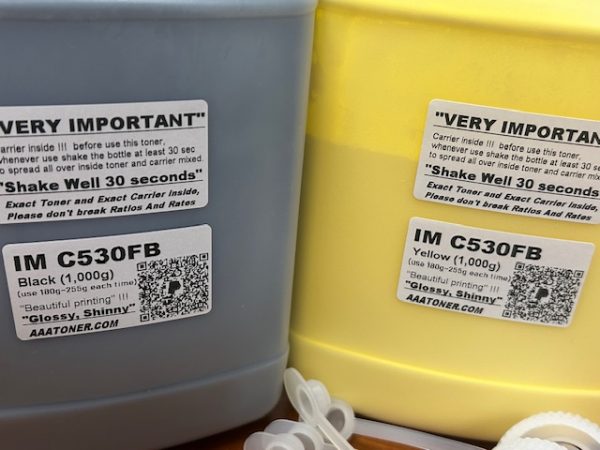 ' Glossy" Toner Refill and Chips for Ricoh IM C530FB Color LED Multifunction Printer - Image 4