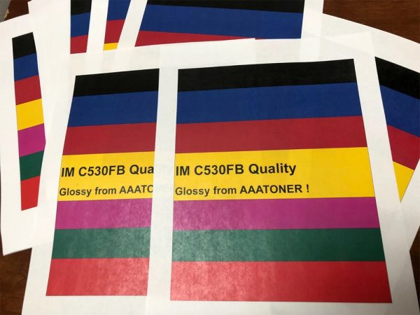 ' Glossy" Toner Refill and Chips for Ricoh IM C530FB Color LED Multifunction Printer - Image 2