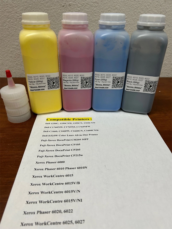 " SUPER GLOSSY " Toner Refill for Xerox Phaser 6000, 6010, Xerox WorkCentre 6015, Xerox Phaser 6020, 6022, Xerox WorkCentre 6025, 6027 Printer