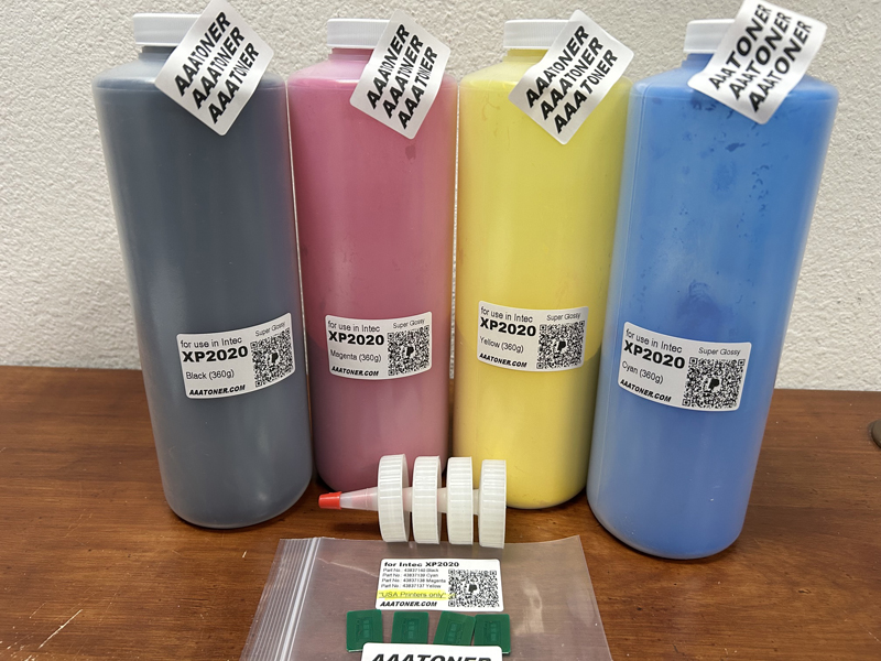 Toner Refill for use in Intec XP2020 Extreme Heavy Stock Multi-Media Printer