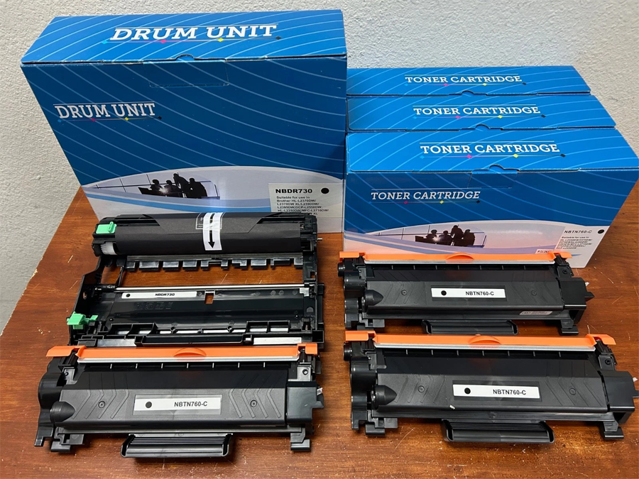 Brother DR730 Drum , Brother TN760 Toner Cartridges