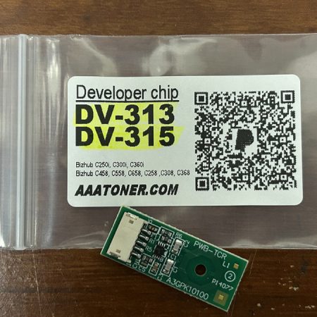 1 x Developer Reset Chip for Konica Minolta Bizhub DV-313, DV-315 Developer Unit (DV-313, DV-315)