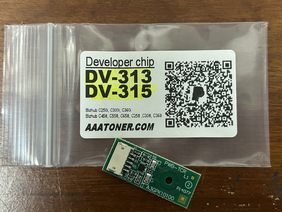 1 x Developer Reset Chip for Konica Minolta Bizhub DV-313, DV-315 Developer Unit (DV-313, DV-315)