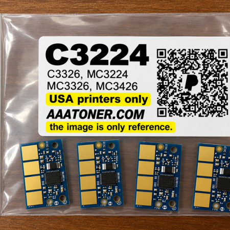 Toner Chip for Lexmark C3224 dw, C3326 dw, MC3224, MC3326 adwe, MC3426 adw